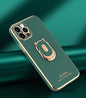 Electroplating bear Bracket phone case