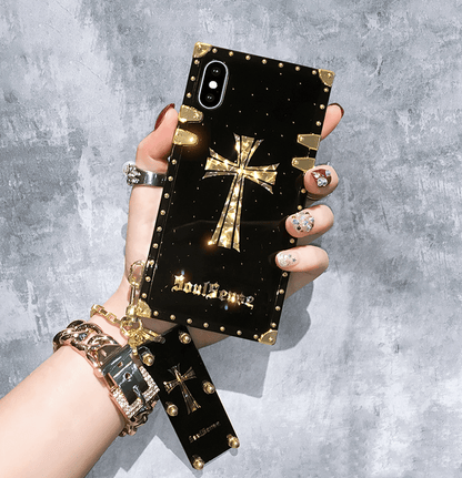 Tide Brand with Diamond Lanyard Phone Case - LVCASE