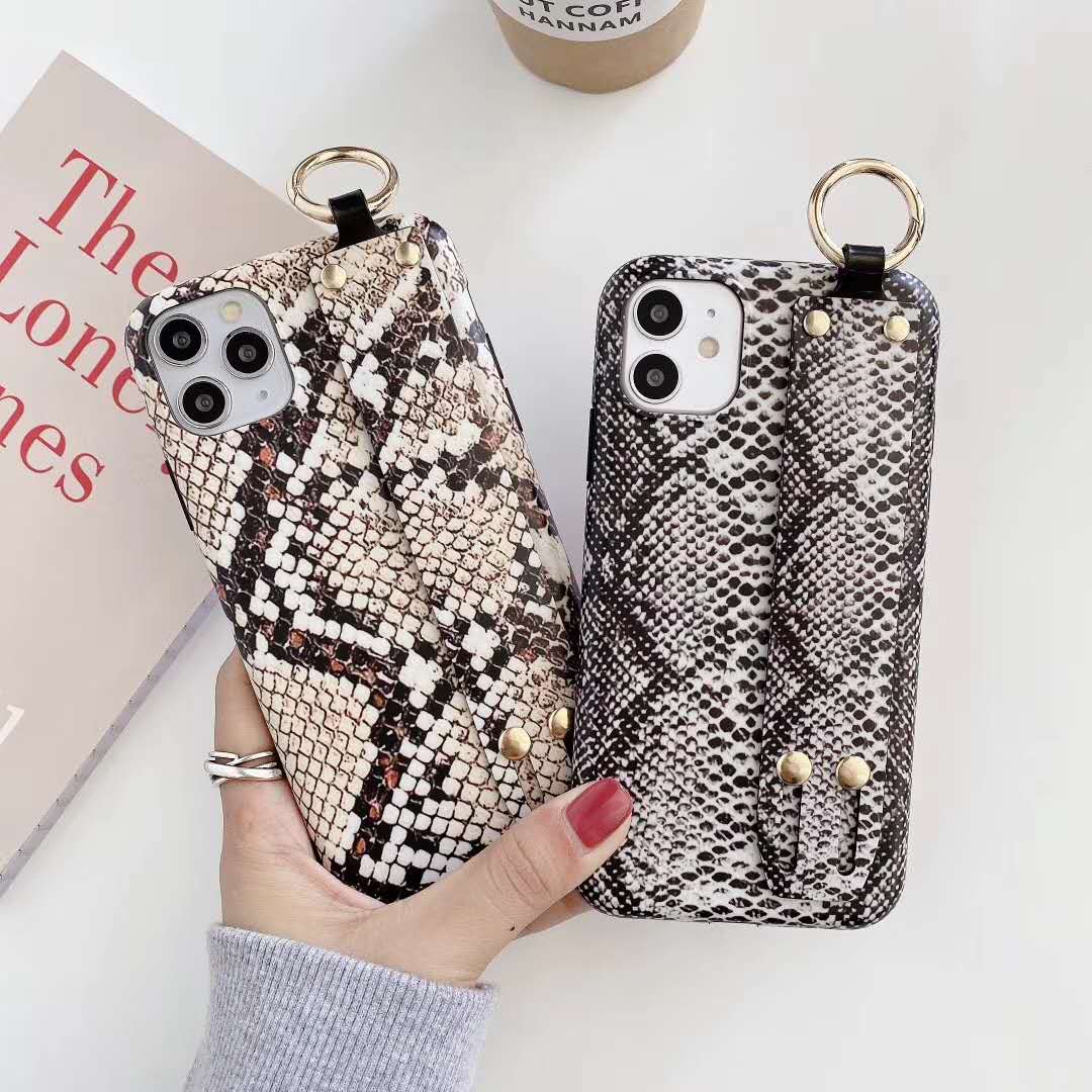 Snakeskin Pattern Wristband Phone Case