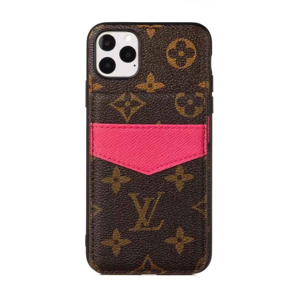 Splicing card case phone case for iphone
