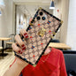 Luxurious leather square phone case for samsung