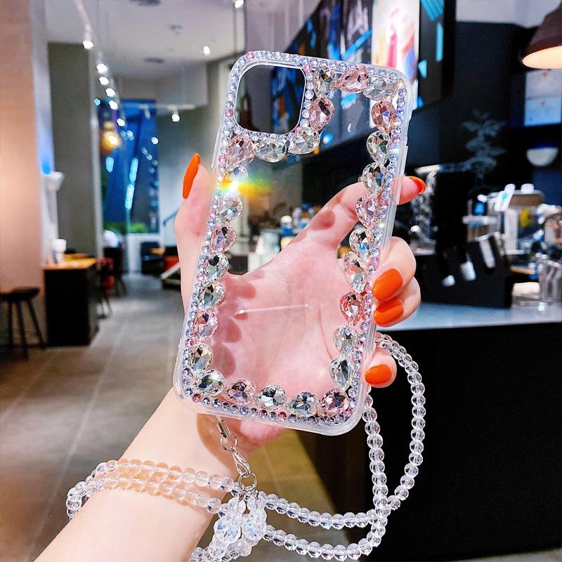 Luxurious Diamond Transparent Back Cover - LVCASE