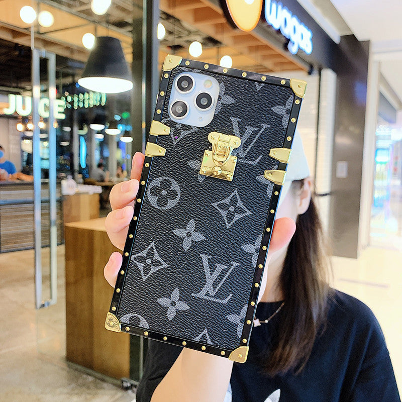 Luxury Vintage pattern square phone case for iphone