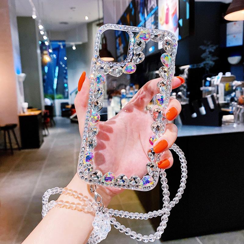 Luxurious Diamond Transparent Back Cover - LVCASE