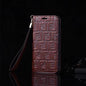 Leather card holder lanyard phone case