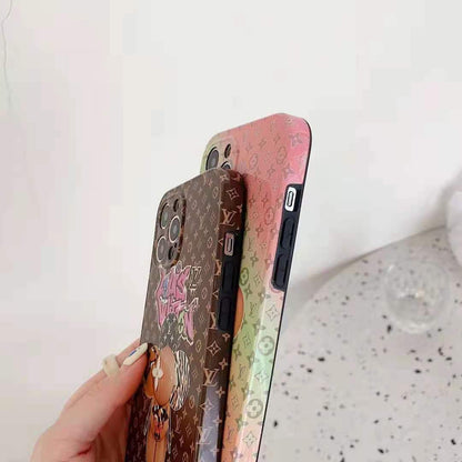 Luxury Sunflower Letter Phone Case For iphone