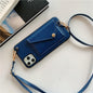 Leather Wallet Lanyard Phone Case - LVCASE