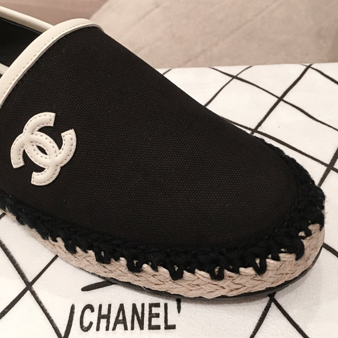 Fashion black espadrilles