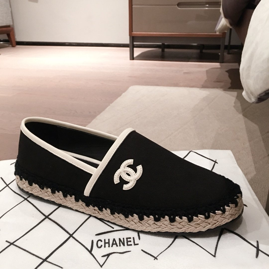 Fashion black espadrilles