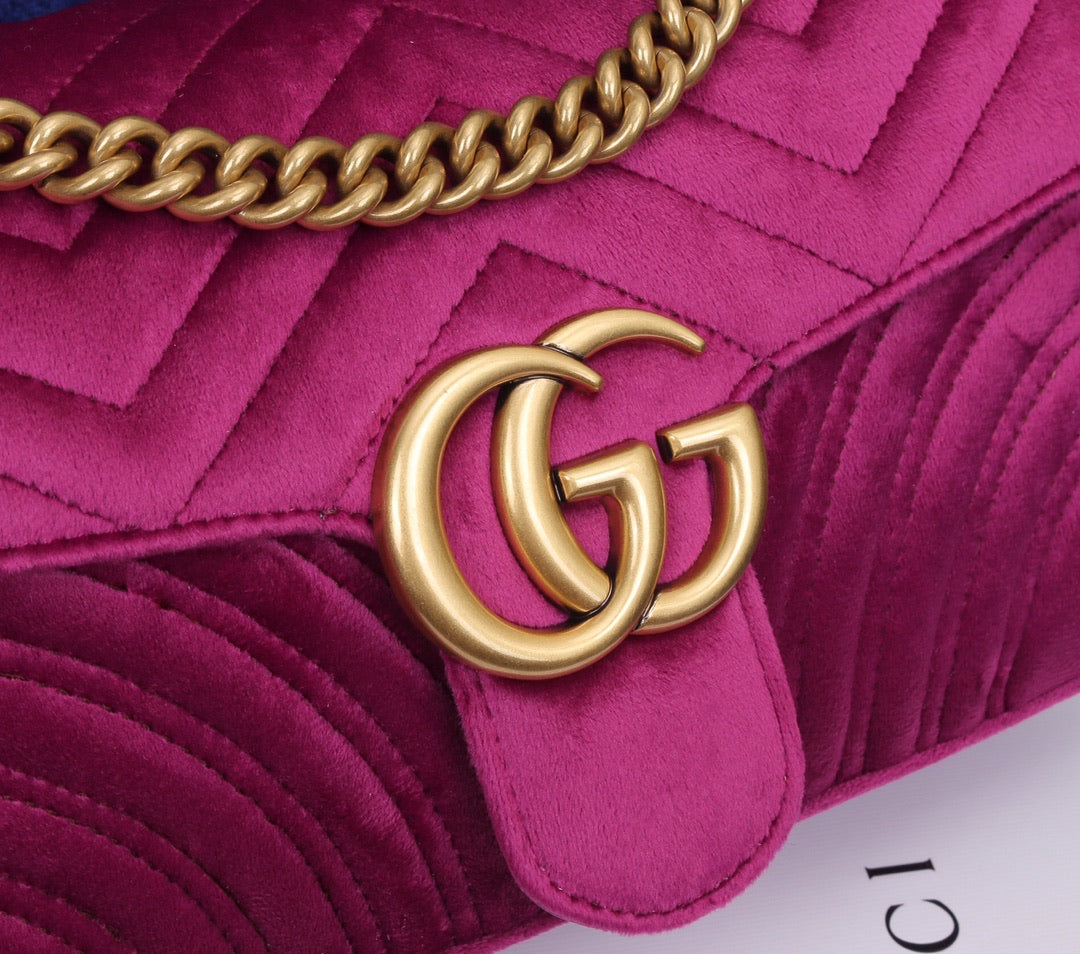 velvet handbag
