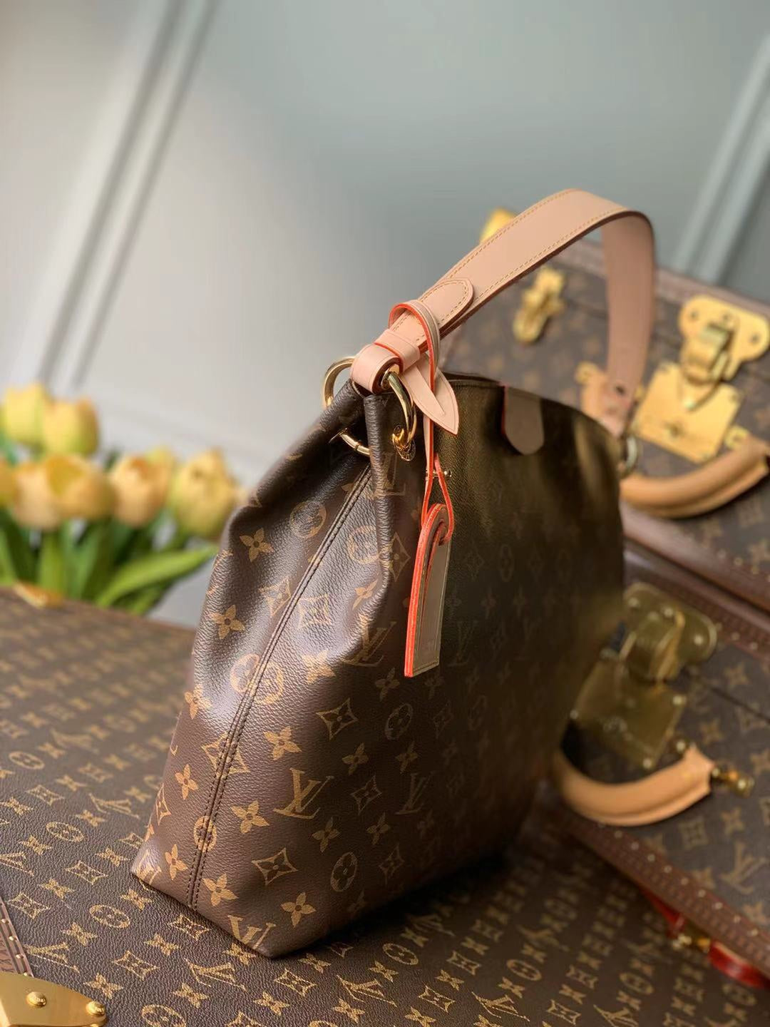 L v damier 35 x 30 x 11