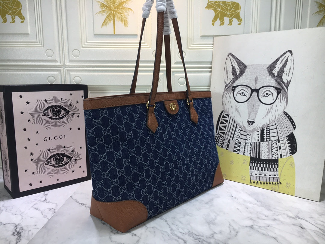 Denim 38*28*14cm handbag