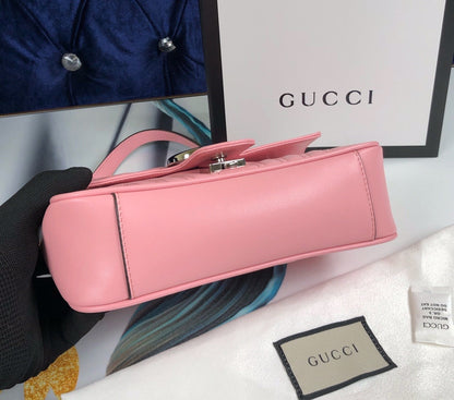 G pink 22cm women handbag