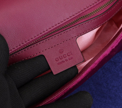 velvet handbag